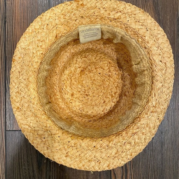 Vintage Straw Summer Hat Gingham Red Ribbon - Picture 2 of 6